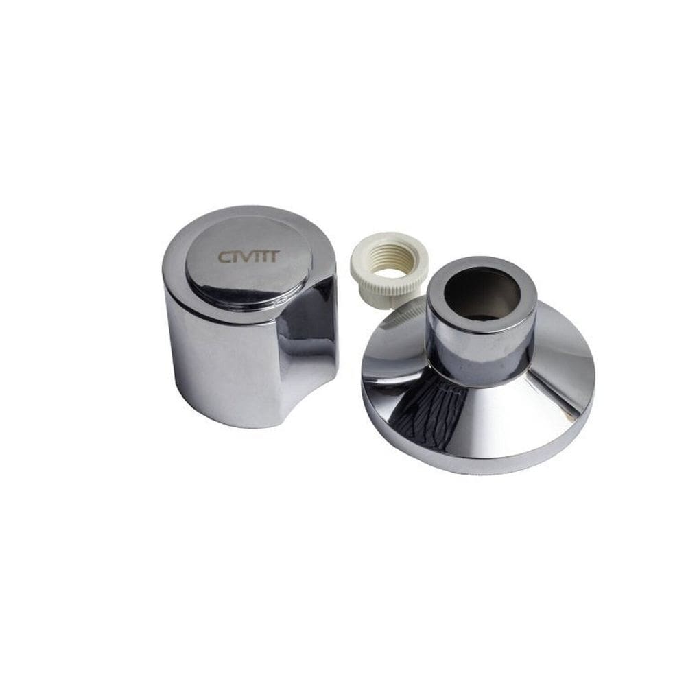 Kit 2 Acabamentos de Metal C40 para Registro 1/2 e 3/4 Civitt Inox