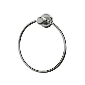 Kit 3 Porta Toalhas Banheiro Argola Inox Turim Civitt Cinza