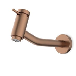 Kit com 2 Torneira para Lavatório de Parede Basic Celite Rose Gold Matte