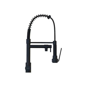 Kit 3 Torneiras Cozinha Gourmet Monocomando 50cm Duas Saídas Preto
