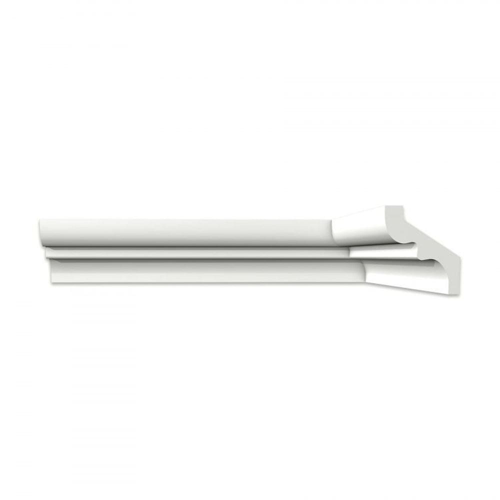 Kit com 10 Barras Roda Teto Perfil de Poliestireno S80 HomEstar 20m Branco