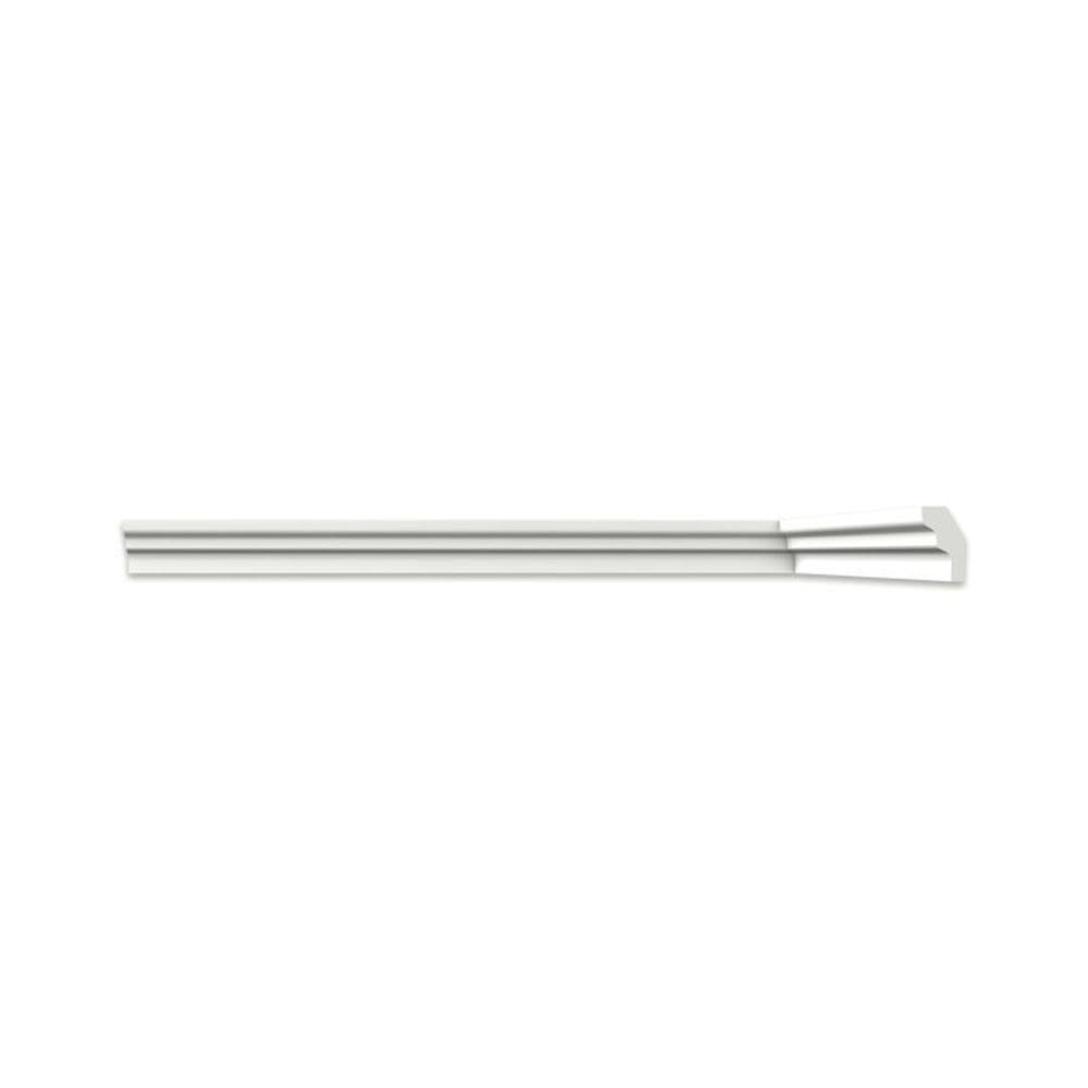 Kit com 15 Barras Roda Teto Perfil de Poliestireno S25 HomEstar 30m Branco