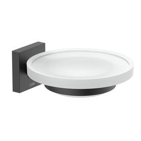 Kit com 2 Saboneteira Up Matte Design Elegante Preto Matte