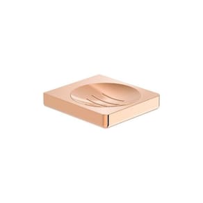 Kit com 2 Saboneteira Tempo Decoração de Banheiro Rosé Gold