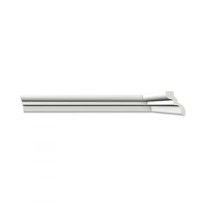 Kit com 20 Barras Roda Teto S50- Perfil de Poliestireno Homestar 40m Branco