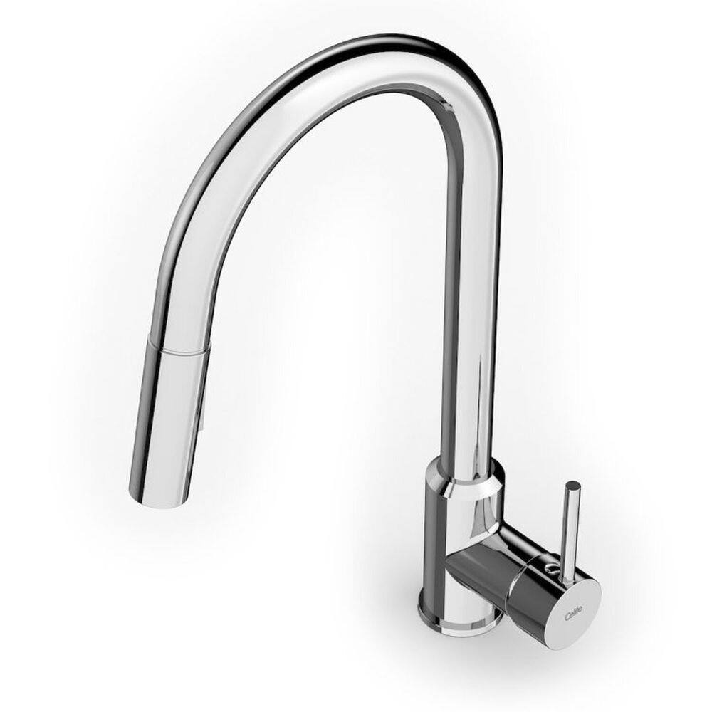 Kit com 3 Monocomando para Cozinha de Mesa Bica Extraível U" com 2 Funções Prática Celite Cromado