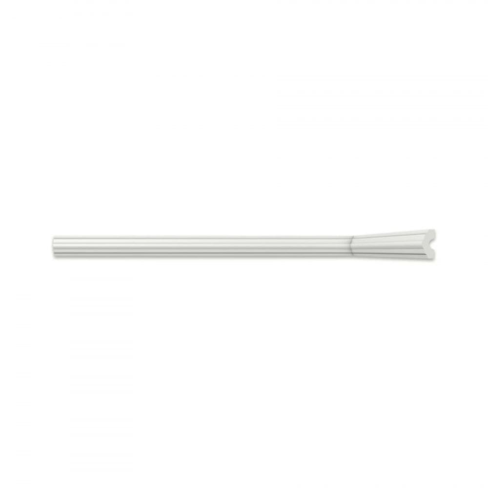 Kit com 20 Barras Roda Meio l40 Perfil de Poliestireno Homestar 40m Branco