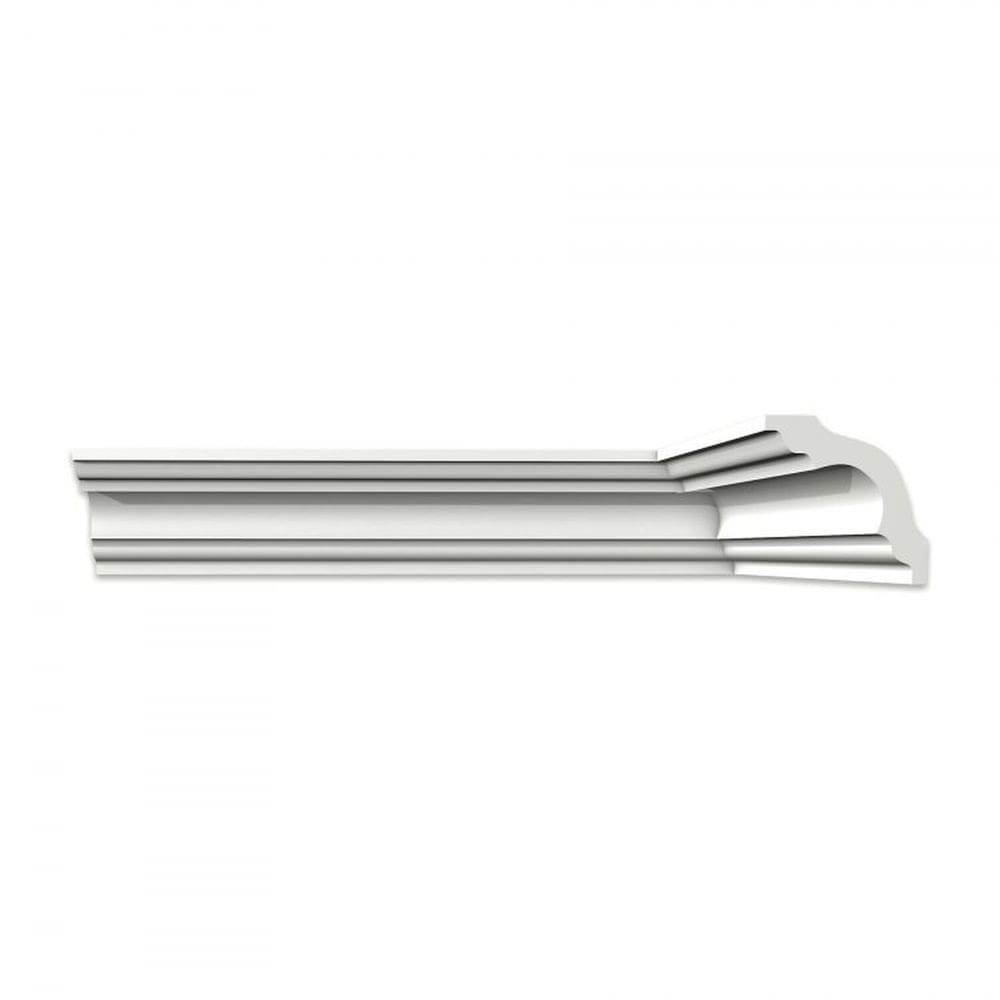 Kit com 30 Barras Roda Teto Perfil de Poliestireno K80 HomEstar 60m Branco