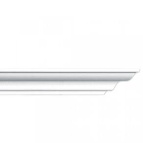 Kit com 20 Barras Roda Teto Perfil de Poliestireno M50 HomEstar 40m Branco