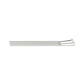 Kit com 20 Barras Roda Teto Perfil de Poliestireno T30 Homestar 40m Branco