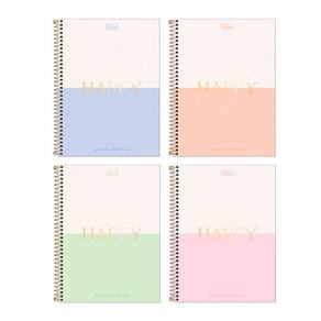 Caderno espiral Univ 1x1 80 fls Happy Tilibra
