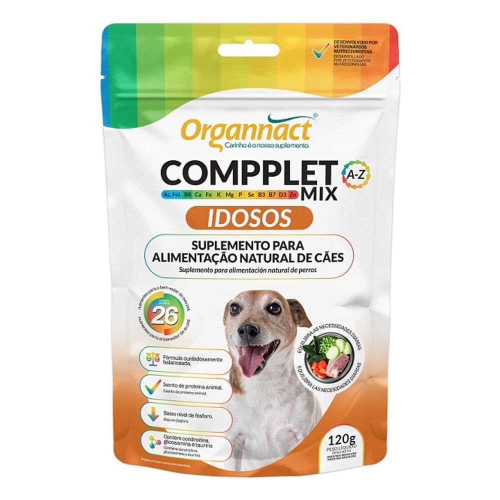 Suplemento Vitamínico Compplet Mix Idosos 120gr - Organnact