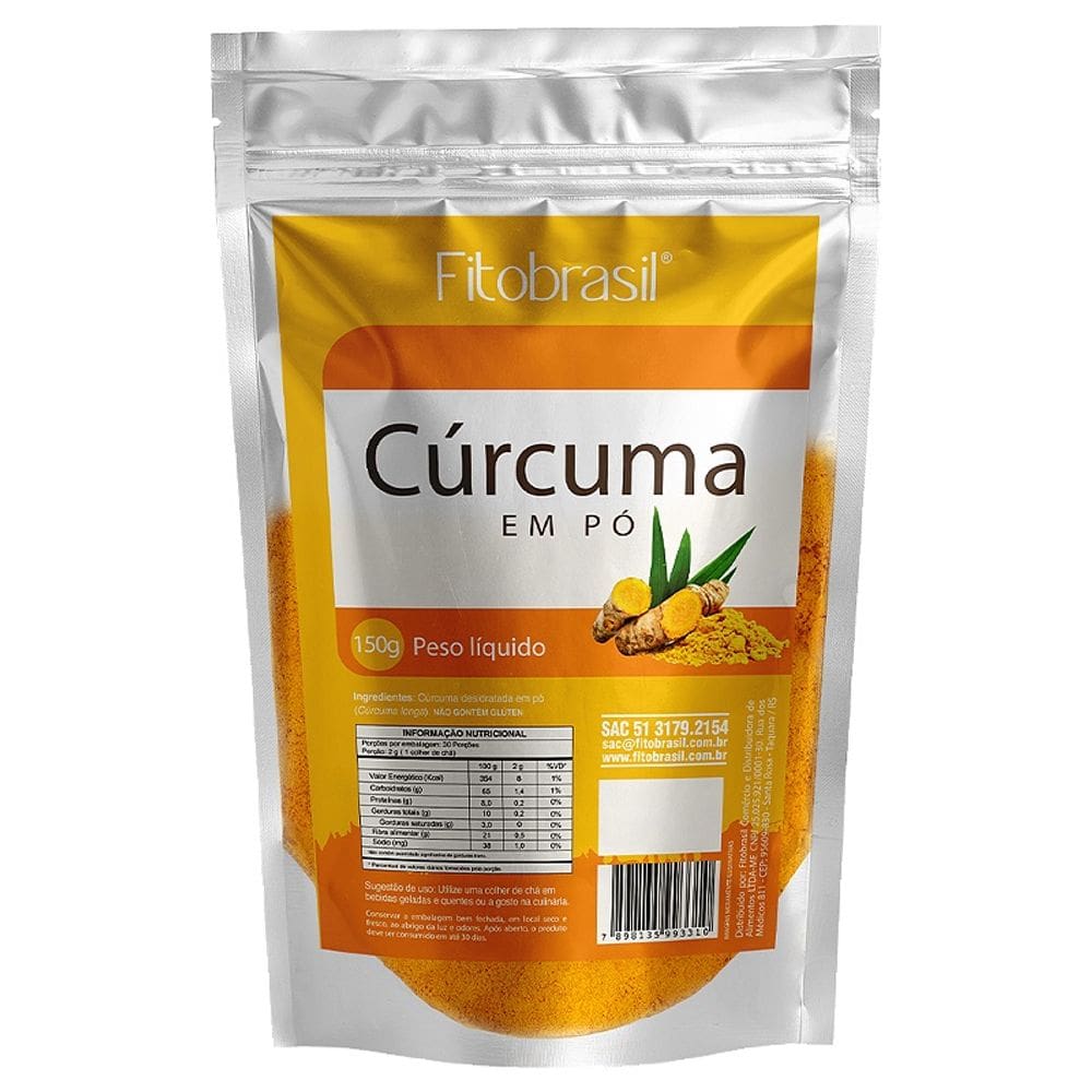 Cúrcuma pura em pó 150g