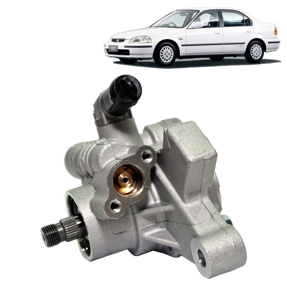 Bomba Hd Nova Mando Honda Civic (Mod Antigo) 1996 A 2000- Sem Polia - 1 Furo Com Rosca Ld E 1 Liso Le Da Bomba - Dl