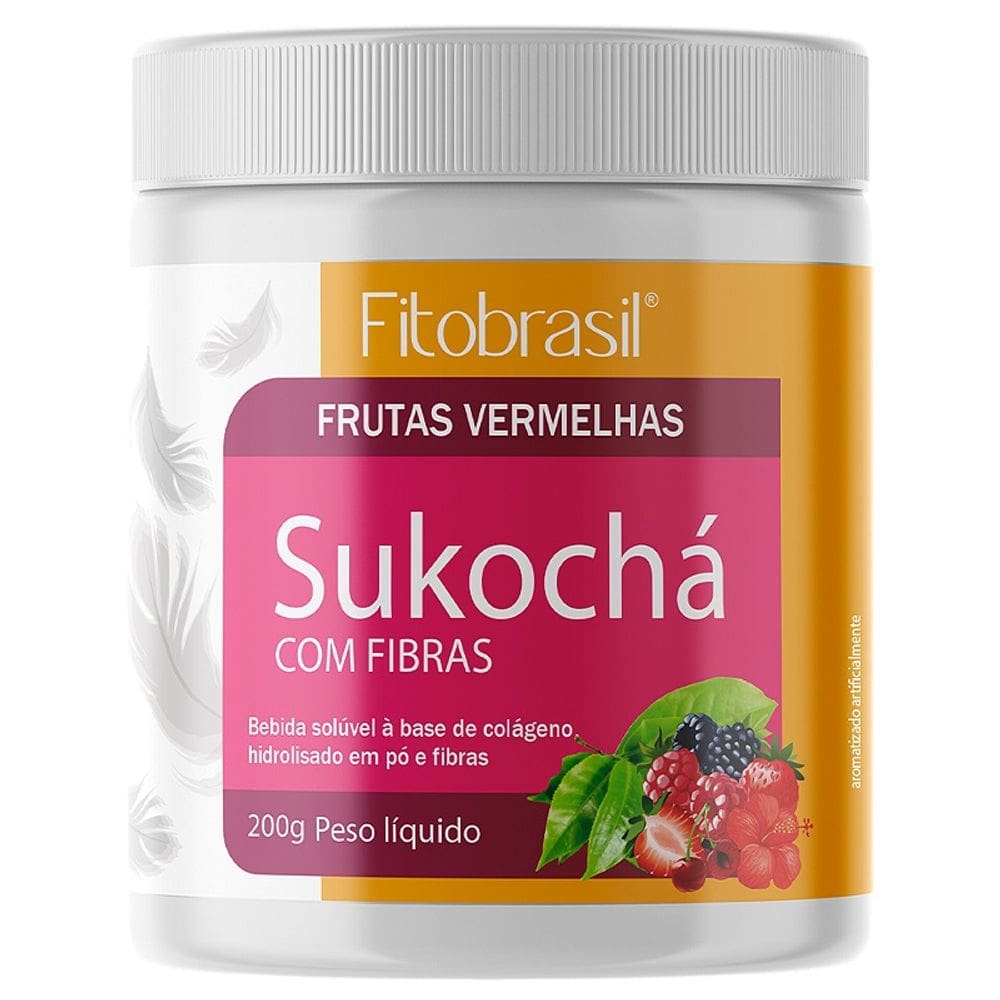 Chá Soluvel Sukochá (Com Chá Verde, Hibisco e Gengibre) 300g