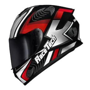 Capacete Race Tech Hit Draw Cinza e Vermelho