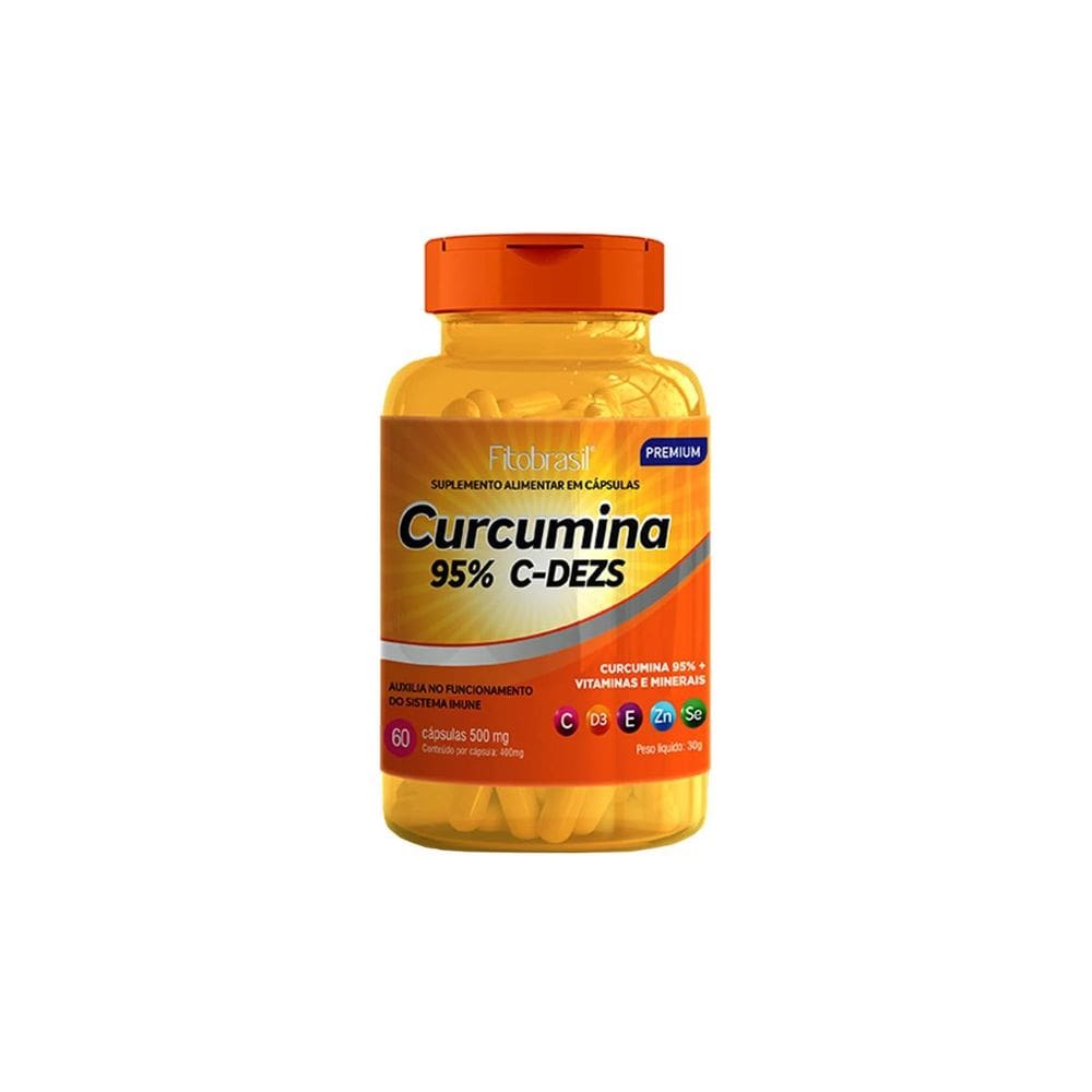 Curcumina C-DESZ (Curcumina, vitamina C, D, E, selênio e zinco) - 60 cáps
