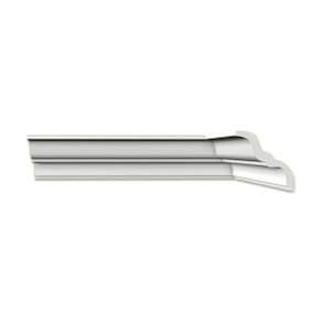 Kit com 5 Barras Roda Teto Perfil de Poliestireno MT HomEstar 10m Branco