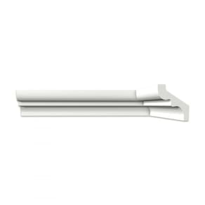 Kit com 5 Barras Roda Teto Perfil de Poliestireno S80 HomEstar 10m Branco