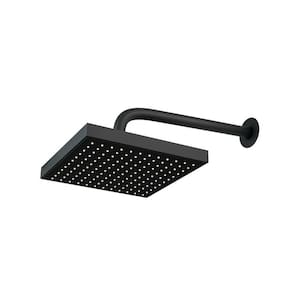 Kit 3 Chuveiros Quadrado Articulado Luxo Preto