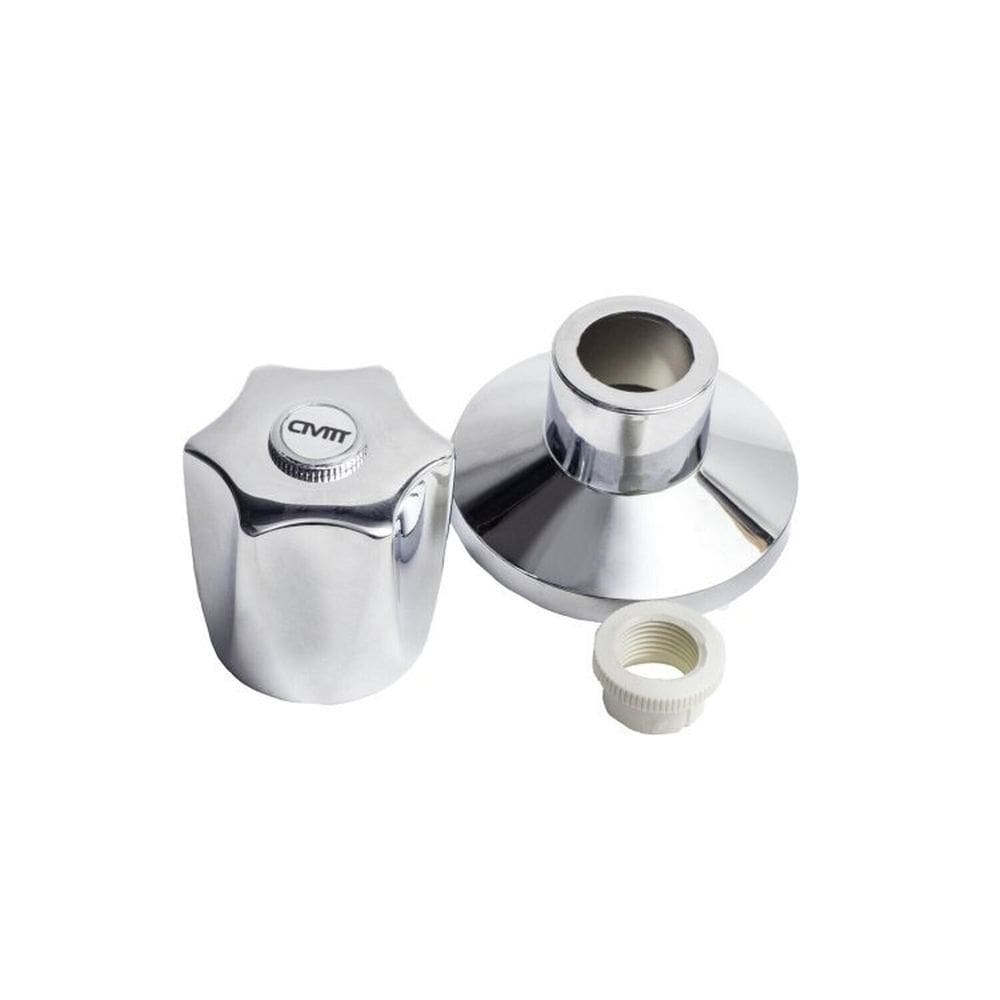 Kit 2 Acabamento de Metal C50 para Registro 1/2" e 3/4" Universal e Deca Inox