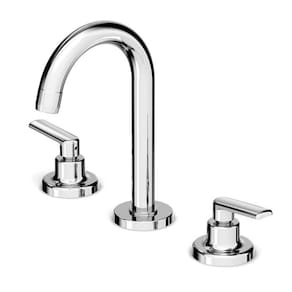 Kit com 2 Misturador para Lavatório de Mesa 3 Furos Bica Alta com Valvula de Escoamento Smart-N Cromado