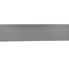 Kit com 20 Barras Rodapé de PVC 10cm x 15mm x 2,40m Master Bariri 48m Cinza