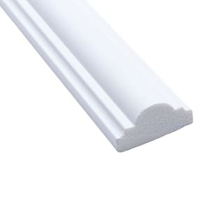 Kit com 30 Barras Rodameio de Poliestireno 4,1cm X 20mm Liso 72m Branco