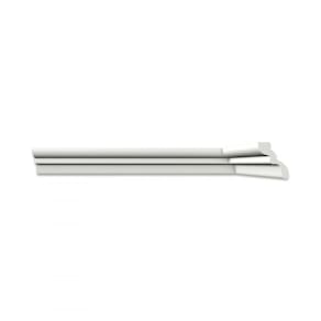 Kit com  10 Barras Roda Teto S50- Perfil de Poliestireno Homestar 20m Branco
