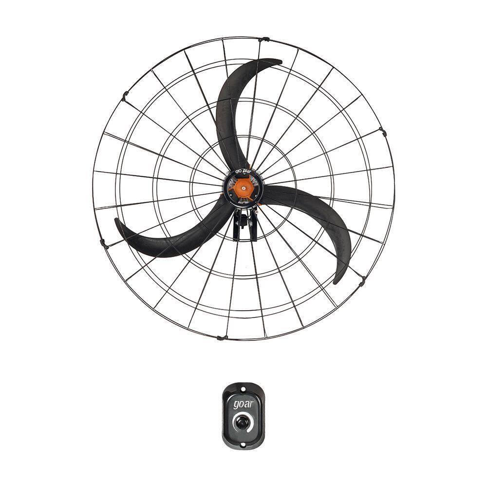 Ventilador De Parede Fixo 100cm Goar Metal Preto 220V - 220V