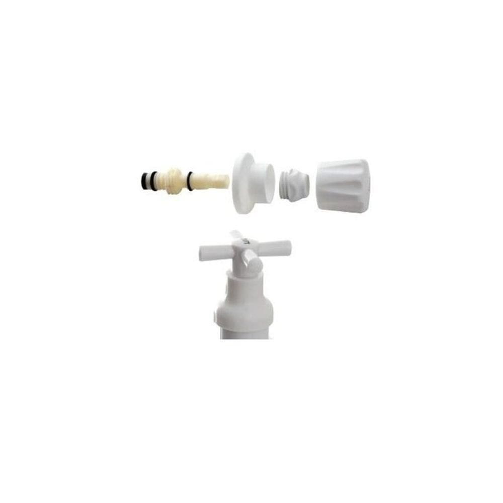 KIt 2 Acabamentos Registro de Pressão Abs Branco