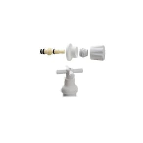 KIt 2 Acabamentos Registro de Pressão Abs Branco