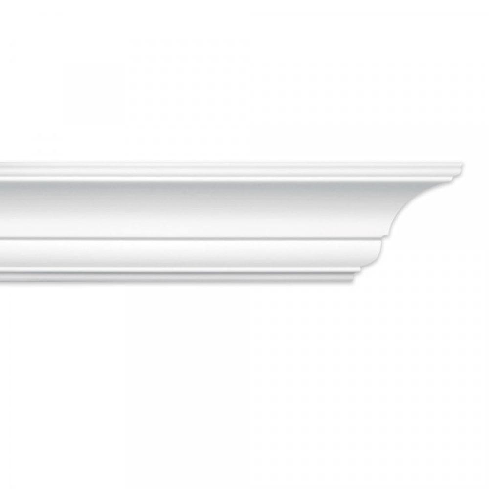 Kit com 15 Barras Roda Teto Perfil de Poliestireno AS HomEstar 30m Branco
