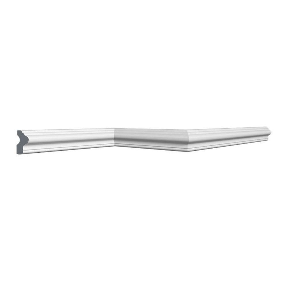 Kit com 20 Barras Rodameio U40 Perfil de Poliestireno HomEstar 40m Branco