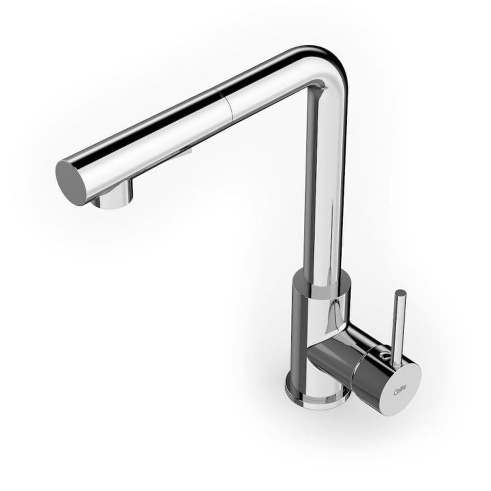 Kit com 2 Monocomando para Cozinha de Mesa Bica Extraível "l" com 2 Funções Prática Celite Cromado