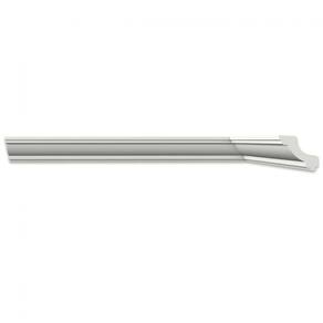 Kit com 5 Barras Roda Teto Perfil de Poliestireno JO Homestar 10m Branco