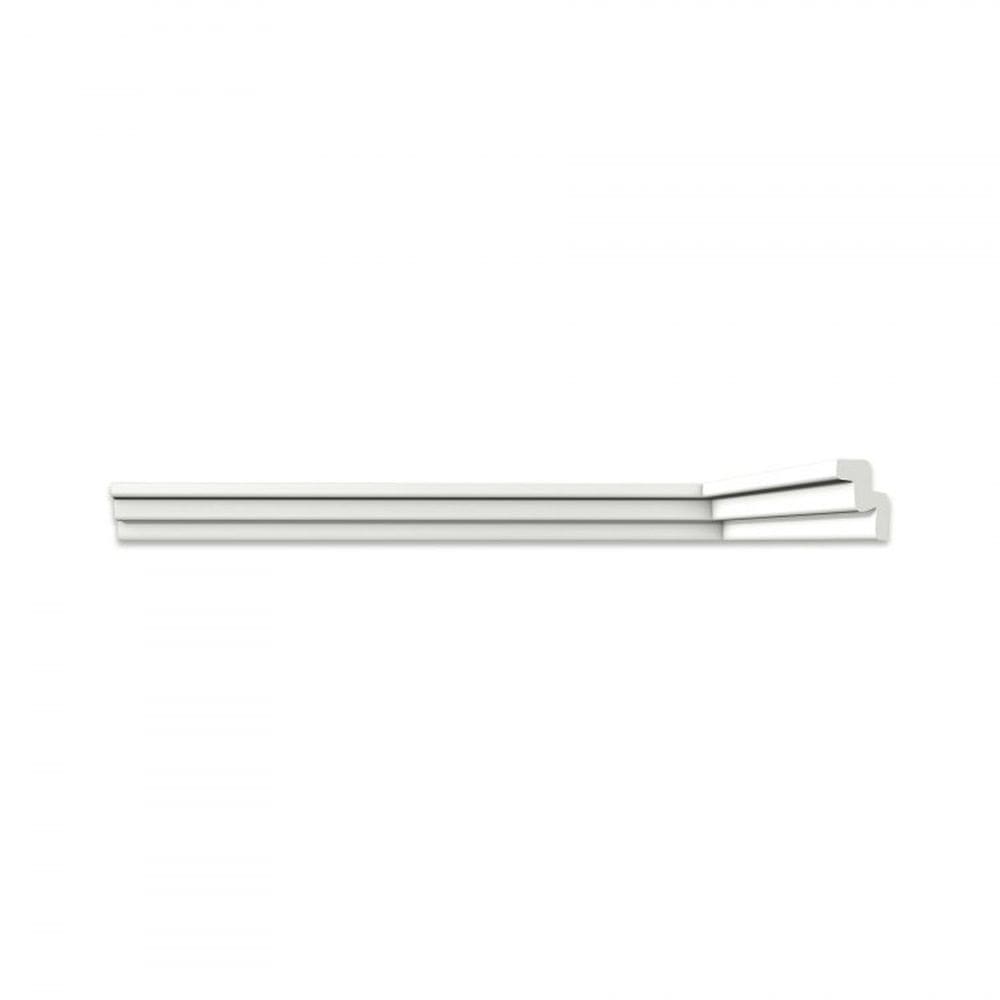Kit com 15 Barras Roda Teto Perfil de Poliestireno T30 Homestar 30m Branco