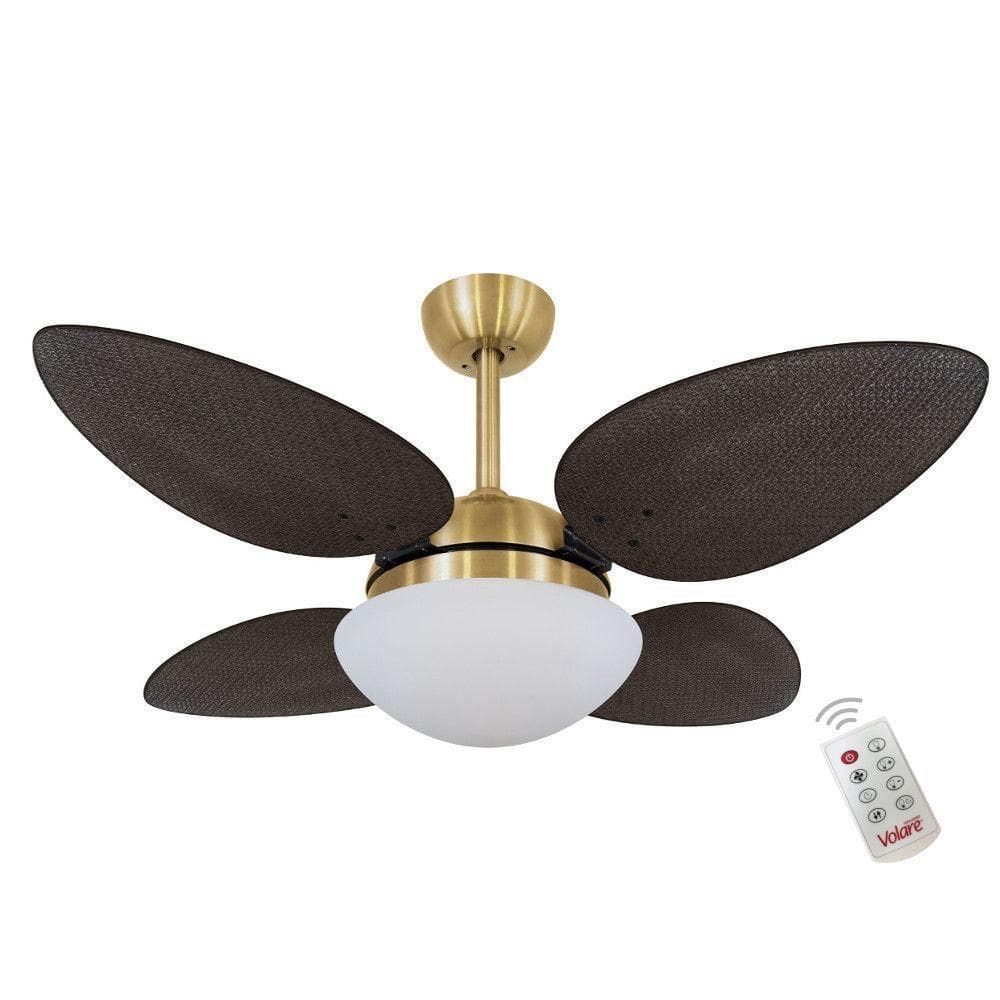 Ventilador Volare P Palmae Tabaco 127V E Controle Remoto