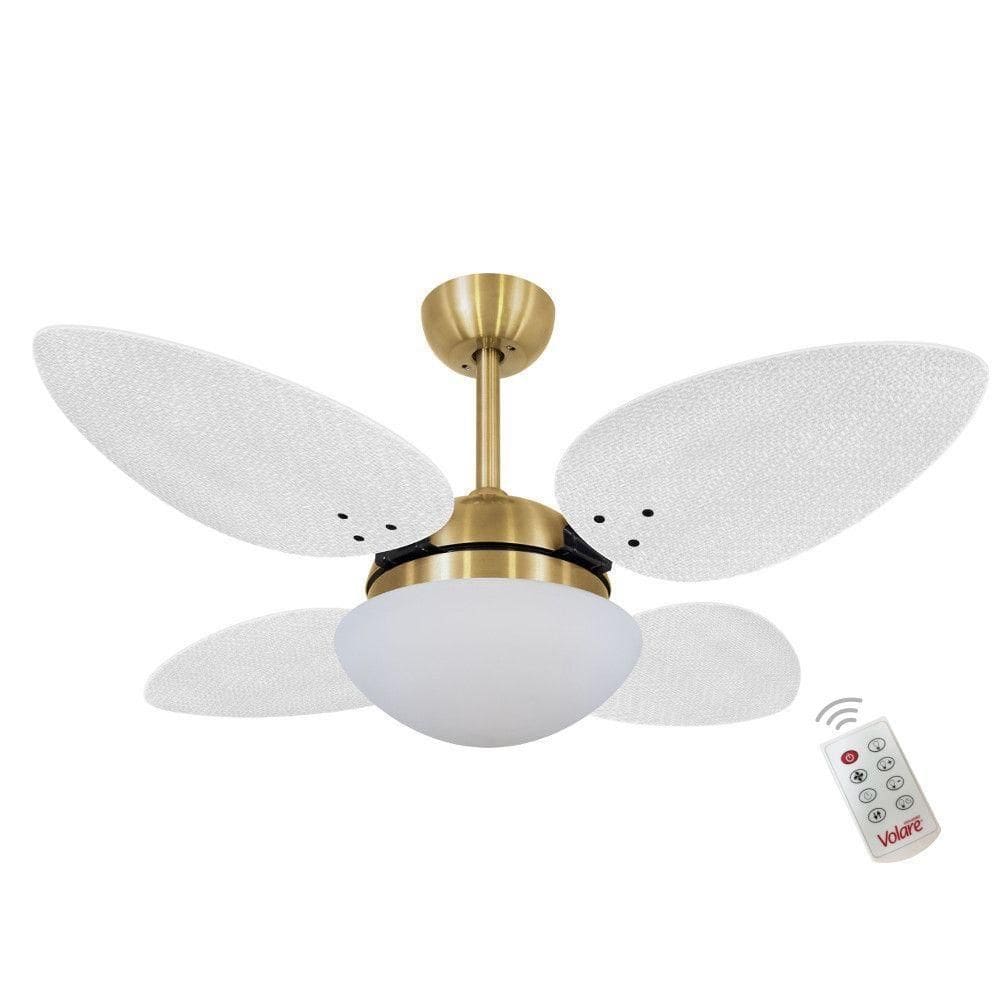 Ventilador Volare P Palmae Branco 127V E Controle Remoto