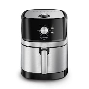 Fritadeira Elétrica Air Fryer Sem Óleo 5L Dako com Painel Analógico 1700W Preto/Inox 127V
