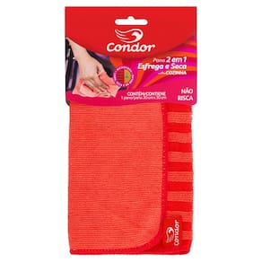 Pano 2 em 1 Esfrega e Seca para Cozinha Condor 30cm x 30cm