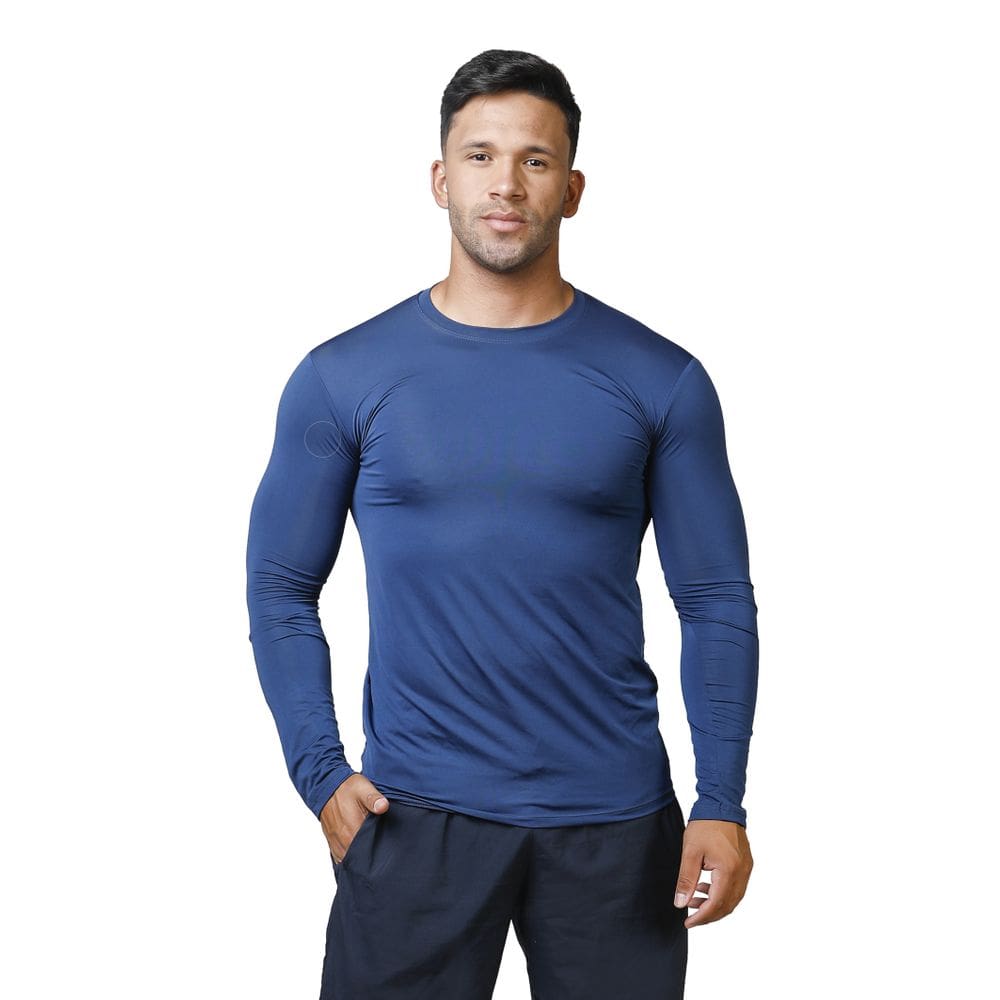 Camiseta Térmica de Manga Longa UV+50 Slim Fit Unissex para Moda Praia