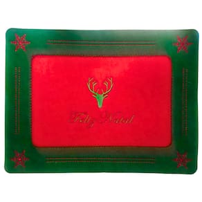 Jogo Americano Feltro Retangular 40 cm Decoração Feliz Natal