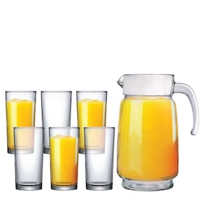 Conjunto de Vidro Athenas 7 Pcs 1.5 Litros Ruvolo