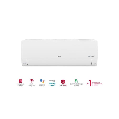 Ar-Condicionado LG Dual Inverter Voice +AI 12.000 BTU Quente/Frio 220V