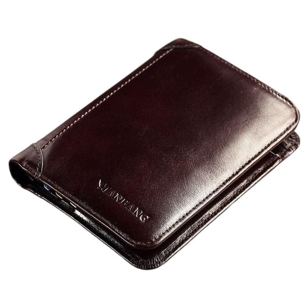 Carteira Masculina Clássica de Couro Antifurto