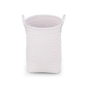 cesto organizador tramado grande 40cm com alças de plástico - Oikos