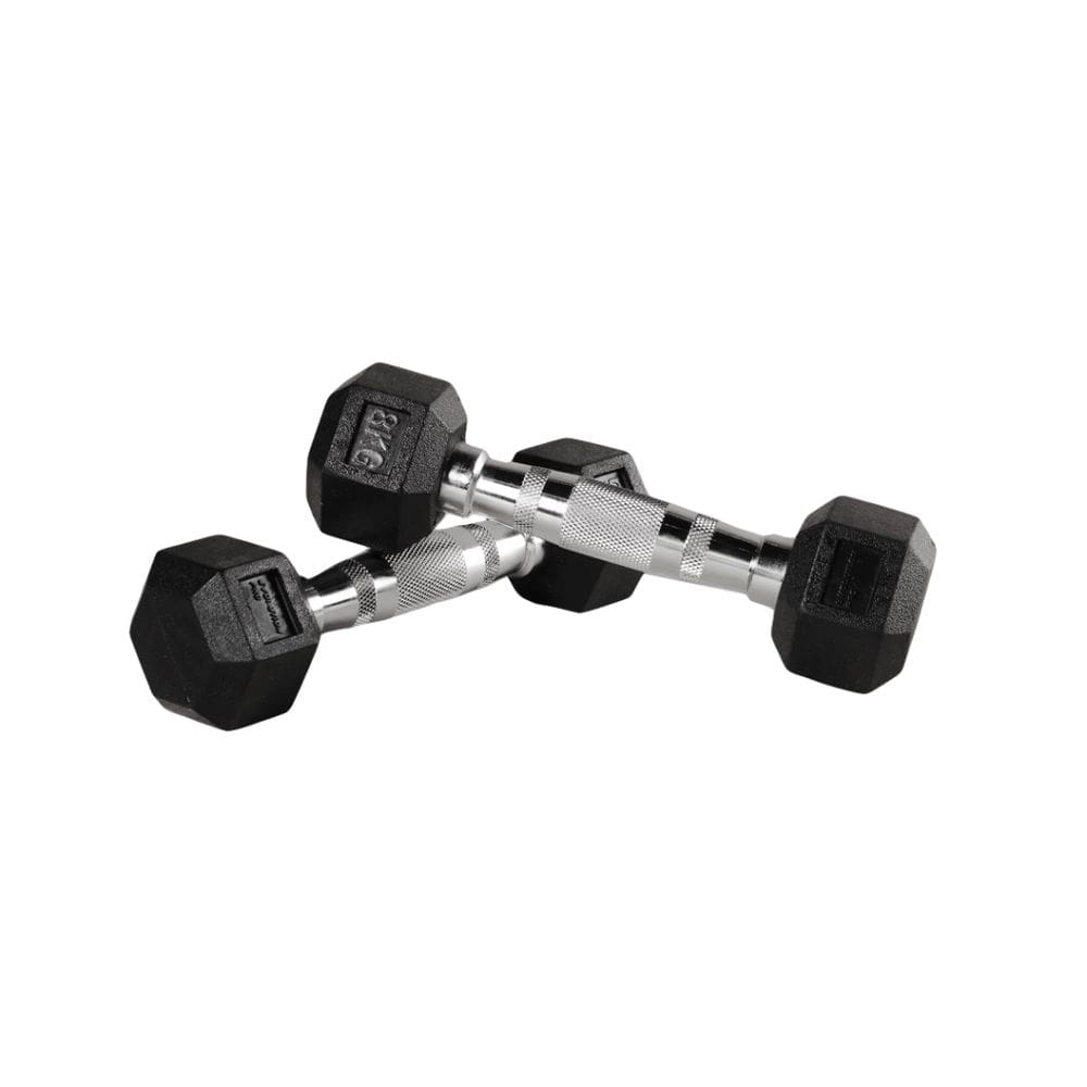 Par de Halteres Sextavados de 8Kg
