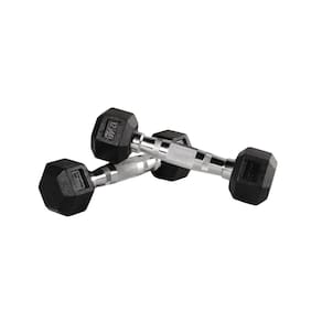 Par de Halteres Sextavados de 12Kg