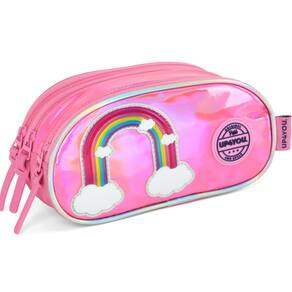 Estojo Escolar Necessaire Triplo 03 Divisórias UP4You  Modelo 2025